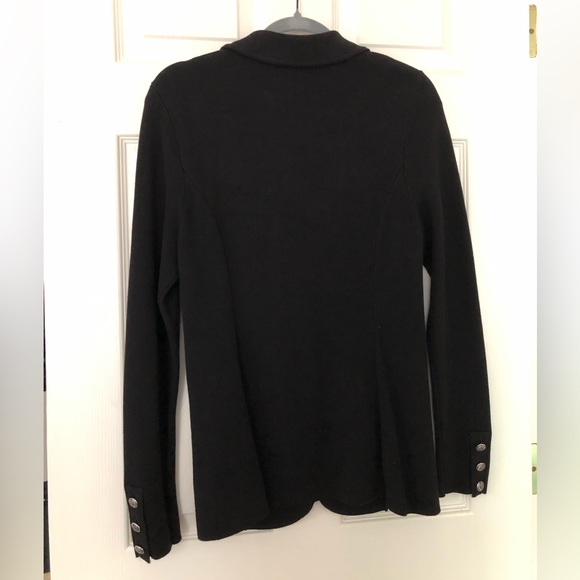 Black WHBM Milano Sweater Blazer - Size Small - NEW - Picture 2 of 5